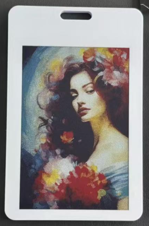 1.54 Inch NFC EINK Display Tag, Battery-Free E-Ink Label  Digital Name Tag, No Charging, Rewritable E-Paper Badge